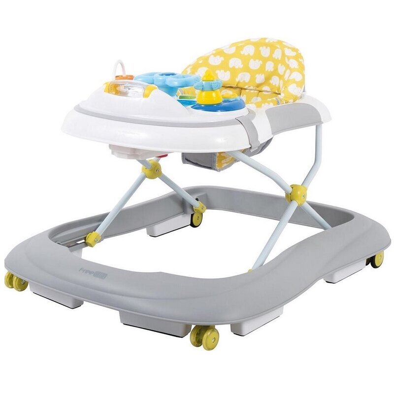 FreeON Premergator Little Driver pliabil cu sunete si lumini 6 luni+ GriGalben