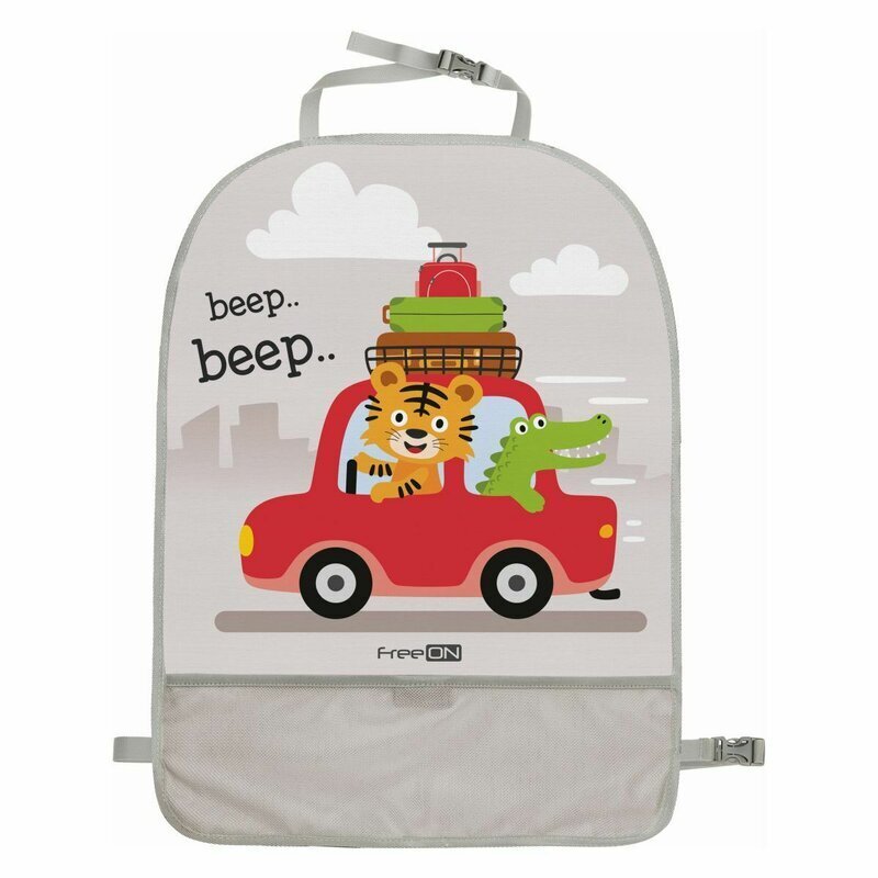 FreeON Protectie spatar pentru masina cu buzunar pentru obiecte mici 61x45 cm Lion