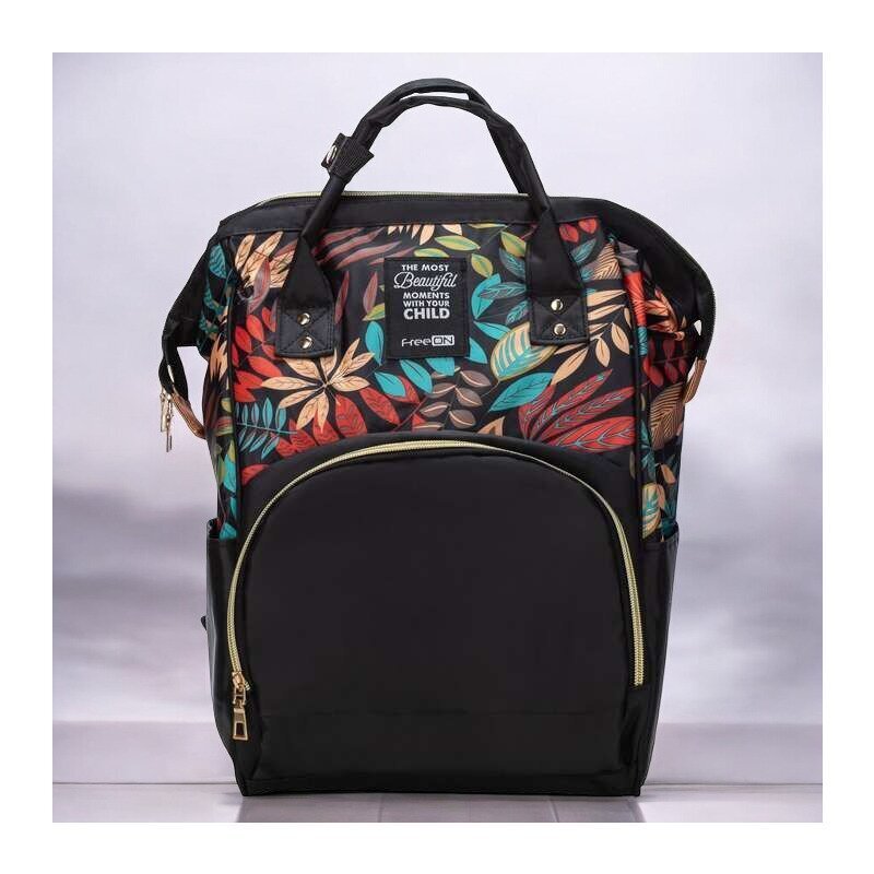 FreeON Rucsac pentru mamici Simply cu multiple compartimente 25 x 16 x 40cm black
