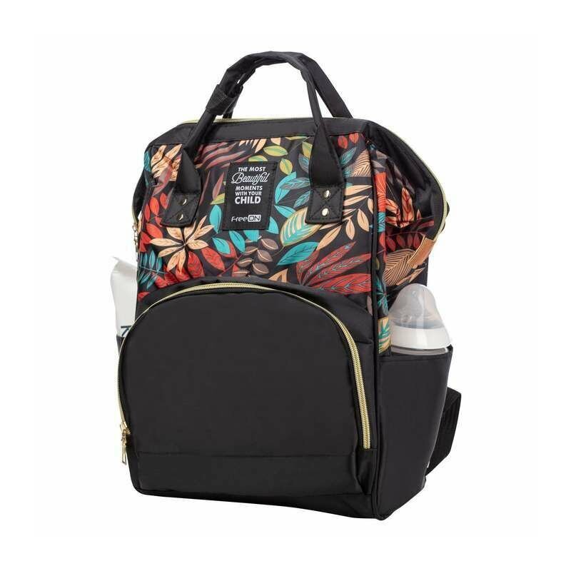 FreeON Rucsac pentru mamici Simply cu multiple compartimente 25 x 16 x 40cm black
