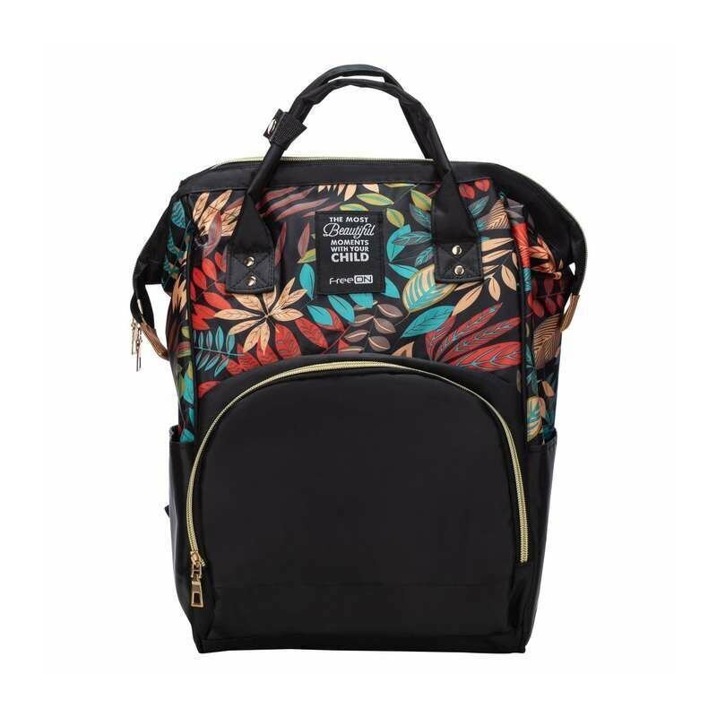 FreeON Rucsac pentru mamici Simply cu multiple compartimente 25 x 16 x 40cm black