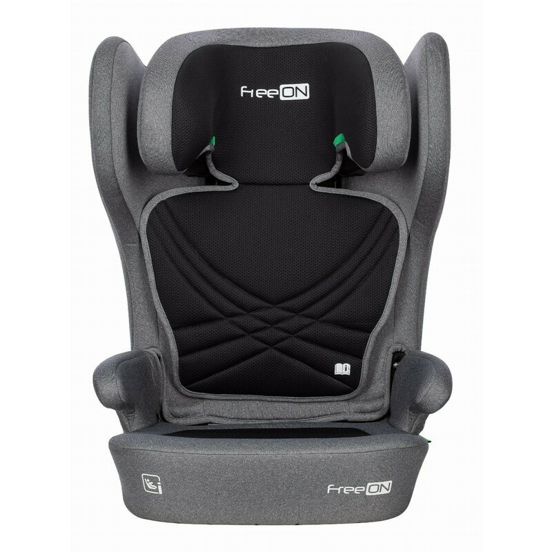 FreeON Scaun auto Olymp Grey I-Size cu sistem isofix pliabil 100-150 cm 4-12 ani conform cu standardul european de securitate ECE R129