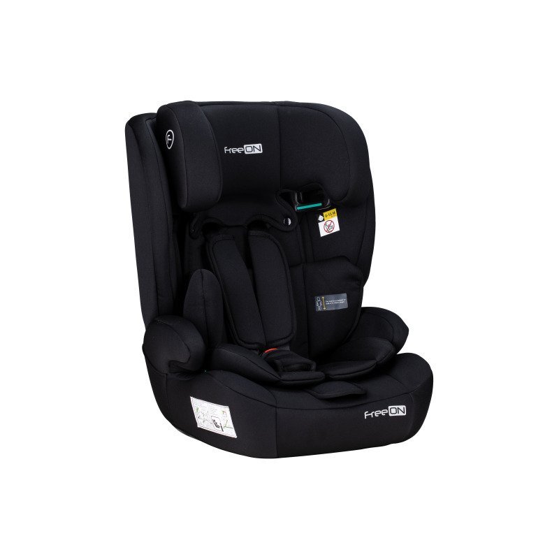 FreeON Scaun auto pentru copii Uran I-Size 76-150cm cu tetiera reglabila in 14 pozitii Black