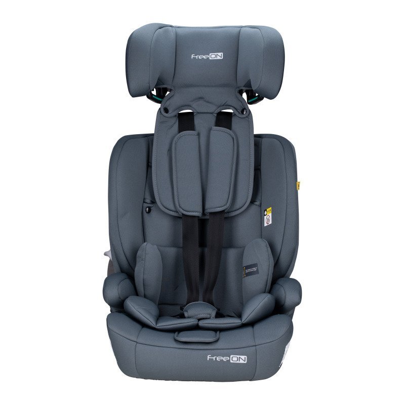 FreeON Scaun auto pentru copii Uran I-Size 76-150cm cu tetiera reglabila in 14 pozitii Dark Grey