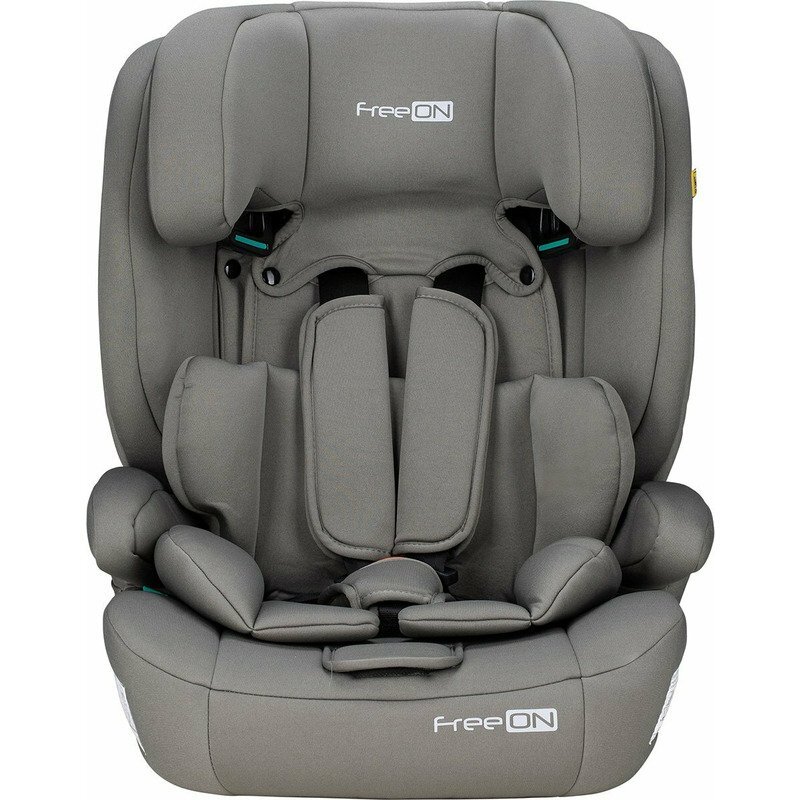 FreeON Scaun auto pentru copii Uran I-Size 76-150cm cu tetiera reglabila in 14 pozitii Khaki Grey