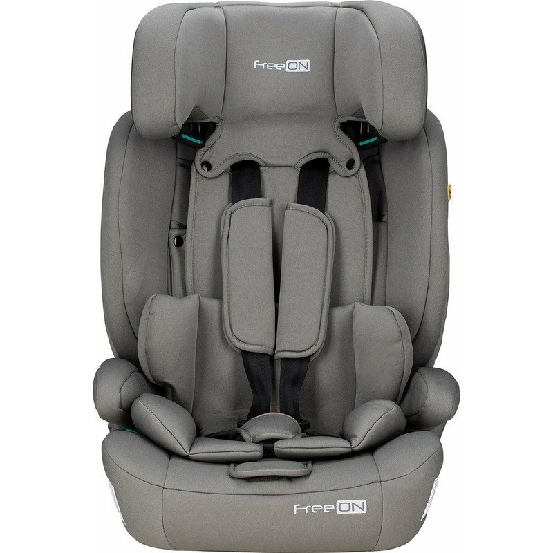 FreeON Scaun auto pentru copii Uran I-Size 76-150cm cu tetiera reglabila in 14 pozitii Khaki Grey