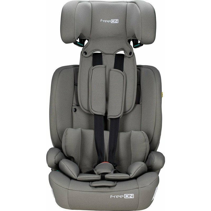 FreeON Scaun auto pentru copii Uran I-Size 76-150cm cu tetiera reglabila in 14 pozitii Khaki Grey
