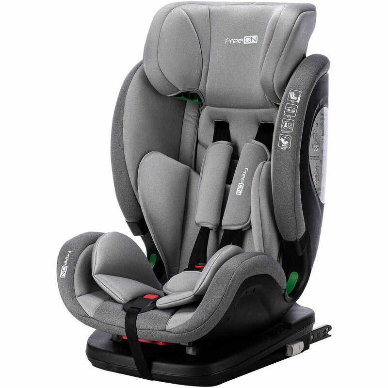 FreeON Scaun auto Trex I-Size 76-150 cm tehnologie Isofix + Top Tether Grey