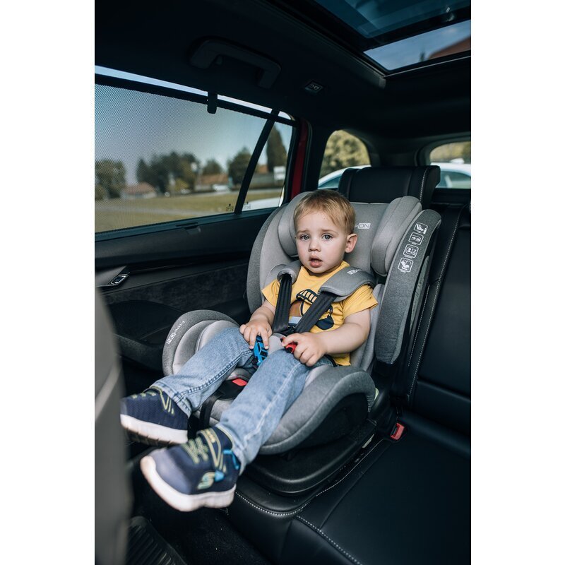 FreeON Scaun auto Trex I-Size 76-150 cm tehnologie Isofix + Top Tether Grey