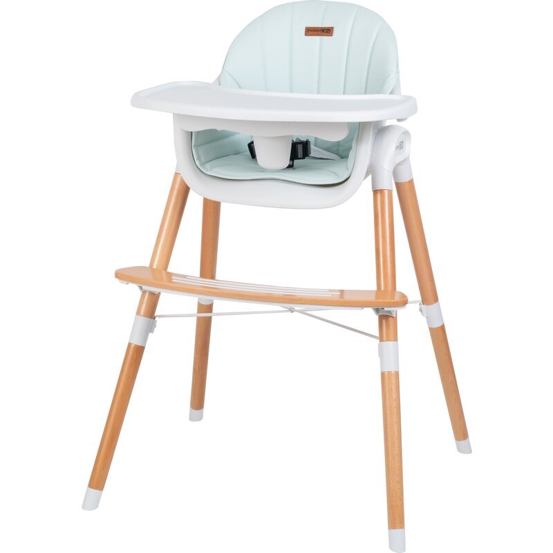 FreeON Scaun de masa 2 in 1 reglabil Tin cu tavita si husa detasabile suport pentru picioare reglabil Light Green
