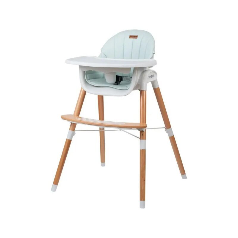 FreeON Scaun de masa 2 in 1 reglabil Tin cu tavita si husa detasabile suport pentru picioare reglabil Light Green