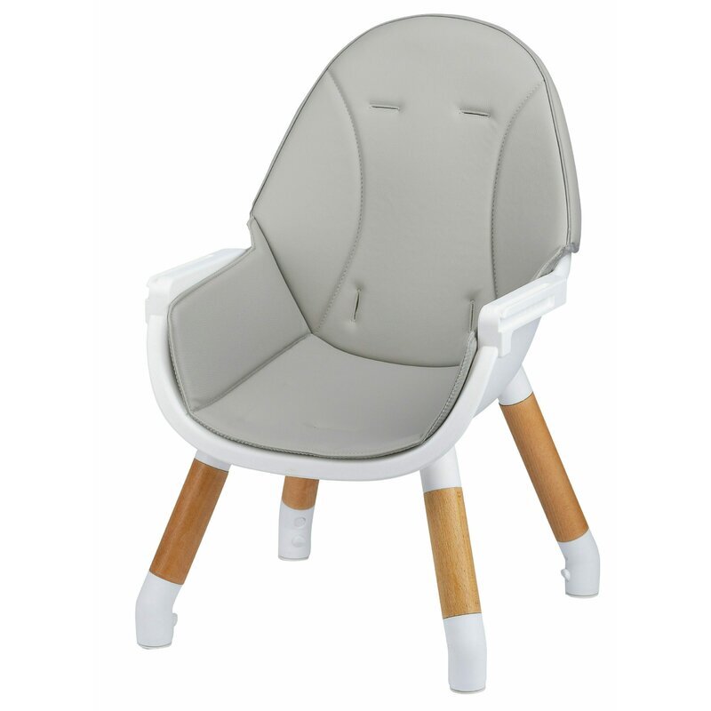 FreeON Scaun de masa Eos Grey 3 in 1 multifunctional cu tavita reglabila si detasabila conform cu standardul european de securitate
