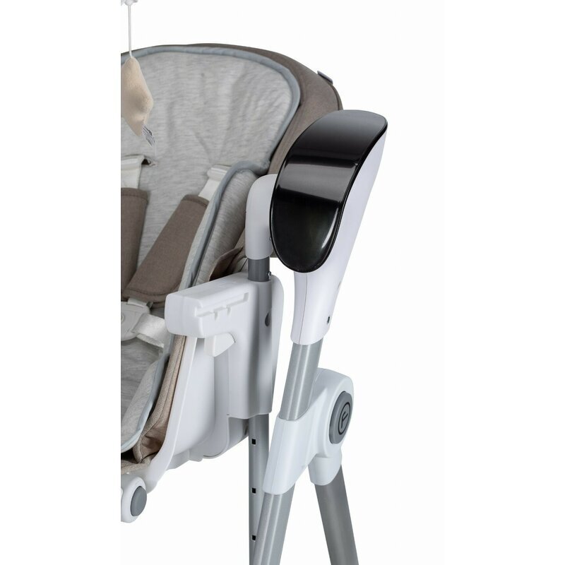 FreeON Scaun de masa si balansoar 2 in 1 Oli Deluxe Beige transformabil multifunctional cu melodii de leagan 0 luni+