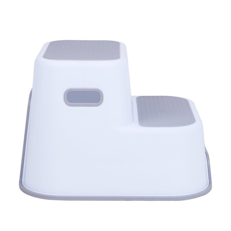 FreeON Scaunel inaltator WC cu doua trepte si suprafata antiderapanta White Grey