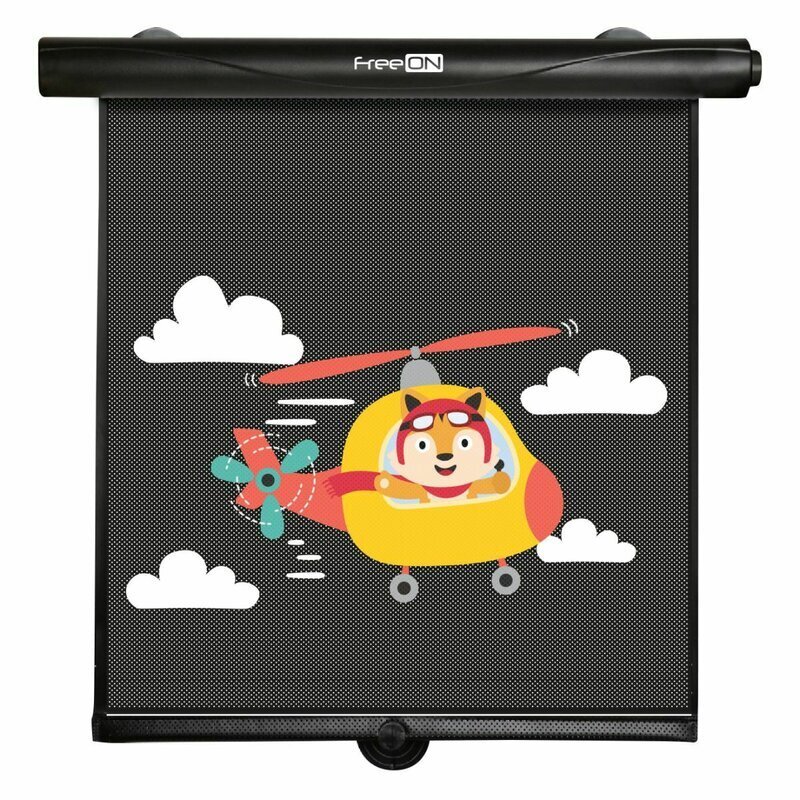 FreeON Set 2 parasolare auto retractabile functioneaza prin apasarea unui buton black