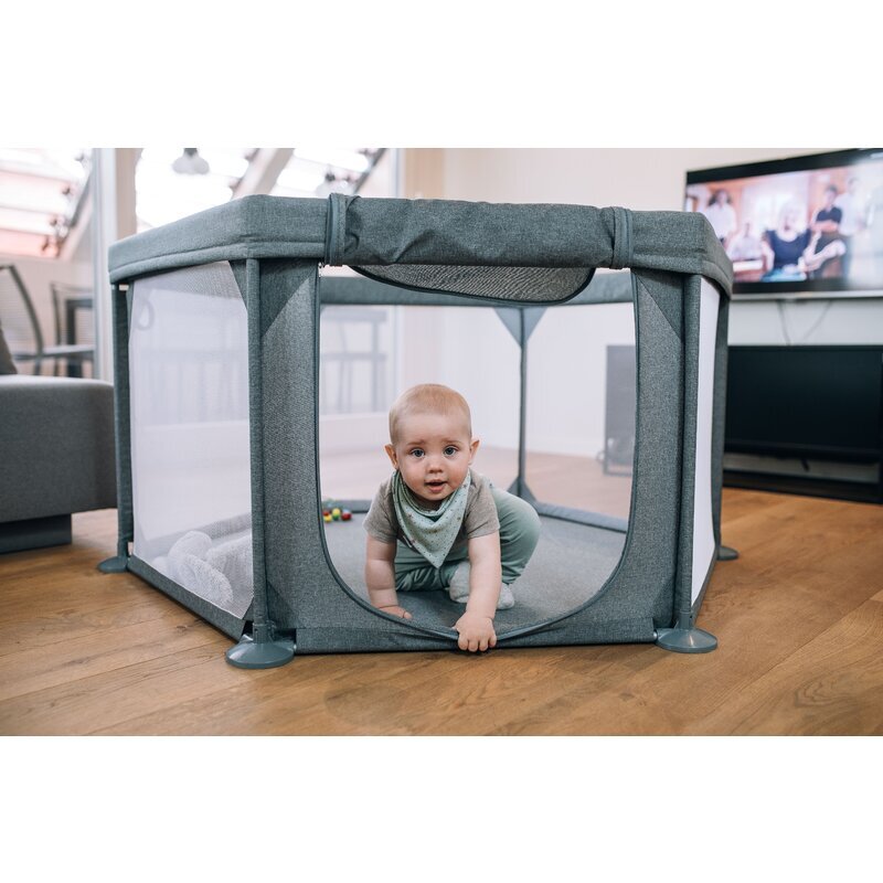 FreeON Tarc de joaca cu 4 manere Hexagonal Grey