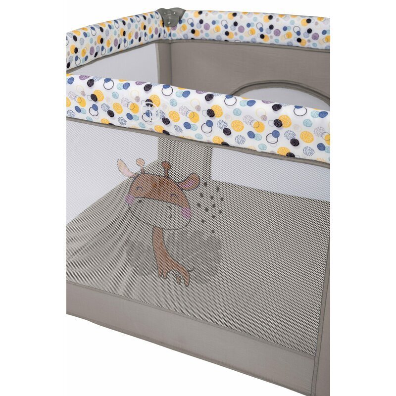 FreeON Tarc de joaca patrat 93x93x87 cm pana la 15 kg 6 luni+ Gri