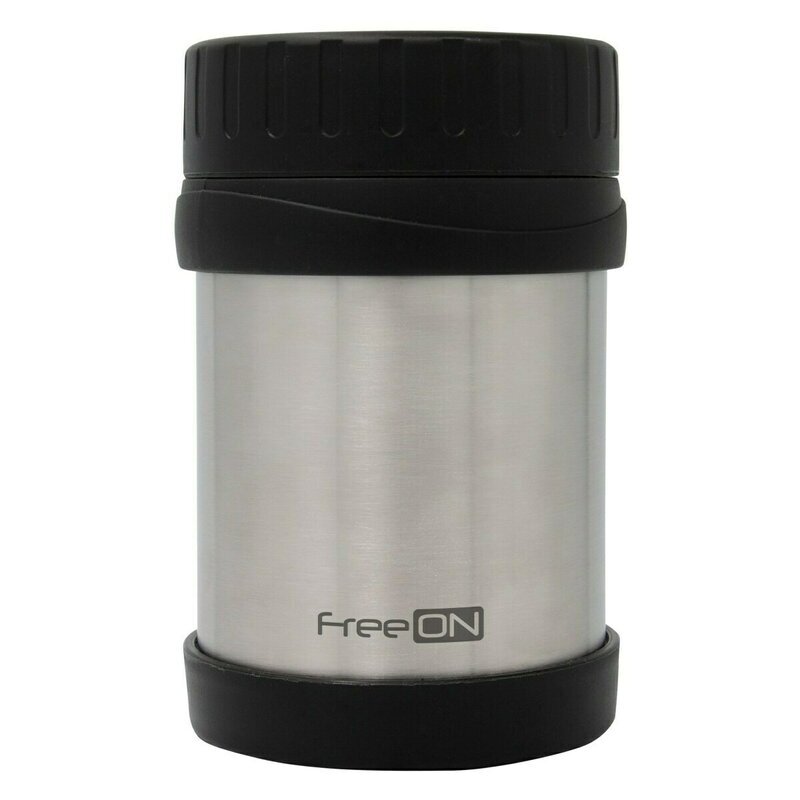 FreeON Termos pentru mancare solida din otel inoxidabil 350 ml gri