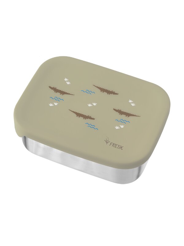 Fresk Cutie de pranz din otel inoxidabil model Crocodile