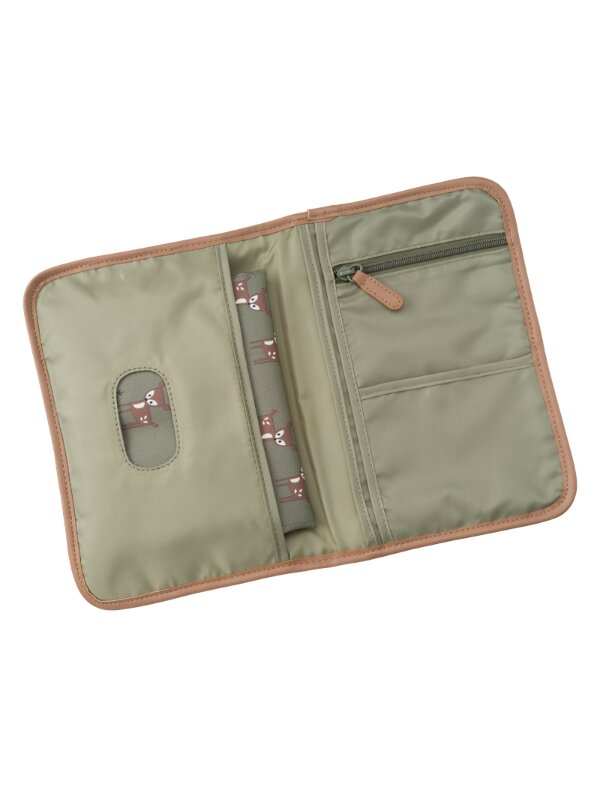 Fresk Geanta-plic pentru schimbat scutece cu salteluta model Deer Olive
