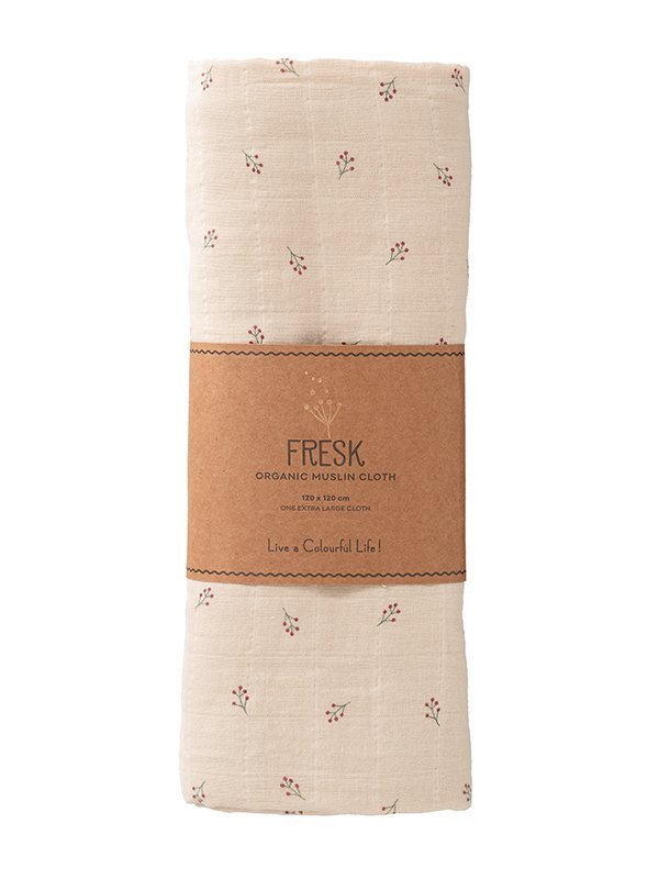Fresk Muselina pentru copii model Berries 120x120 cm