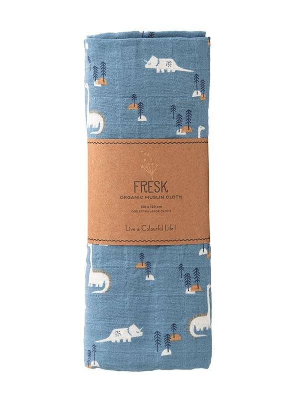 Fresk Muselina pentru copii model Dino 120x120 cm