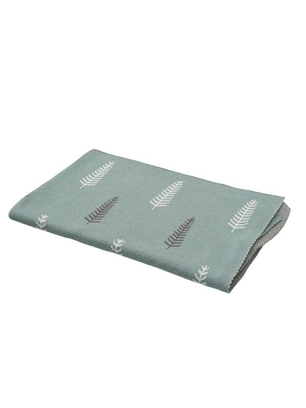 Fresk Patura Fine Knitted din bumbac organic 80x100 cm Forest