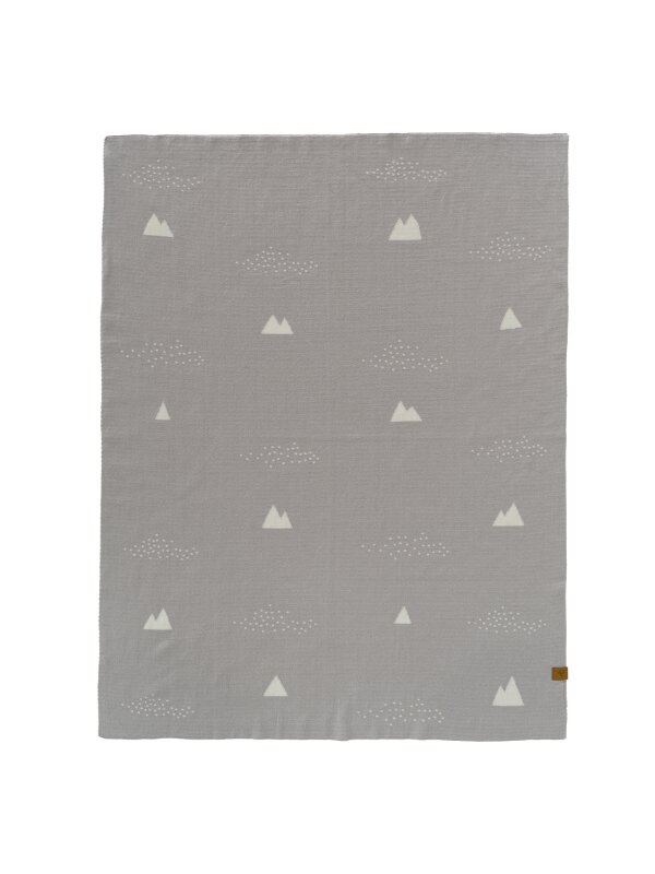 Fresk Patura Fine Knitted din bumbac organic 80x100 cm Ice Mountain