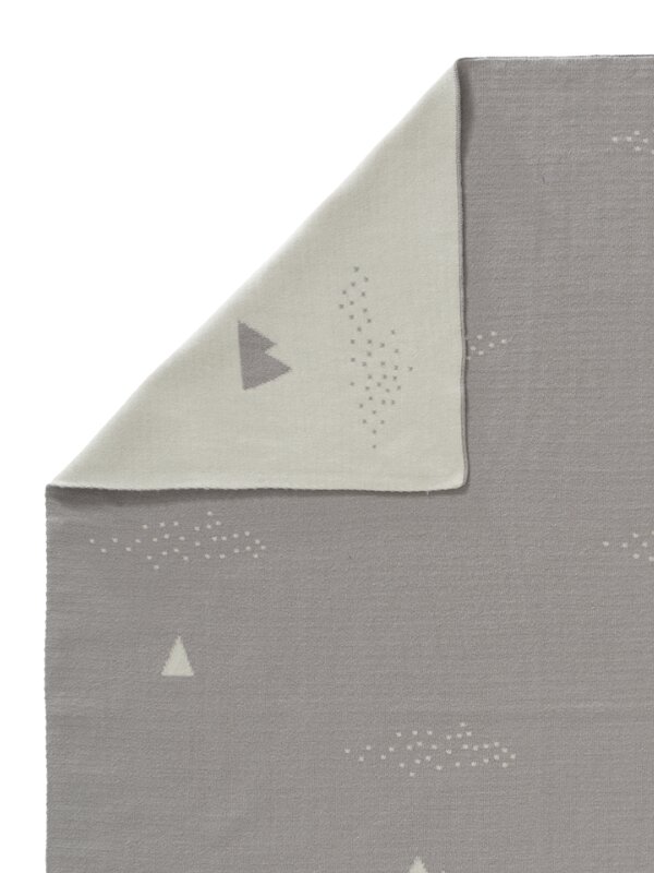 Fresk Patura Fine Knitted din bumbac organic 80x100 cm Ice Mountain