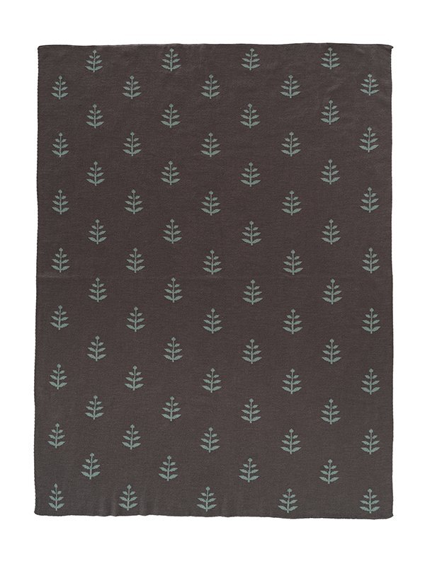 Fresk Patura Fine Knitted din bumbac organic Leaves