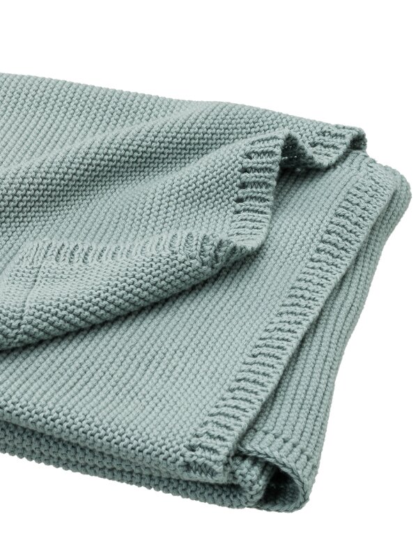 Fresk Patura impletita din bumbac organic 80x100 cm verde deschis