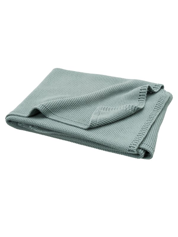 Fresk Patura impletita din bumbac organic 80x100 cm verde deschis