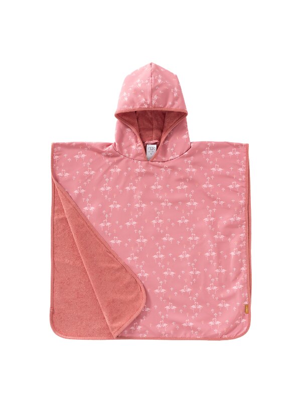 Fresk Poncho plaja cu protectie solara model Flamingo