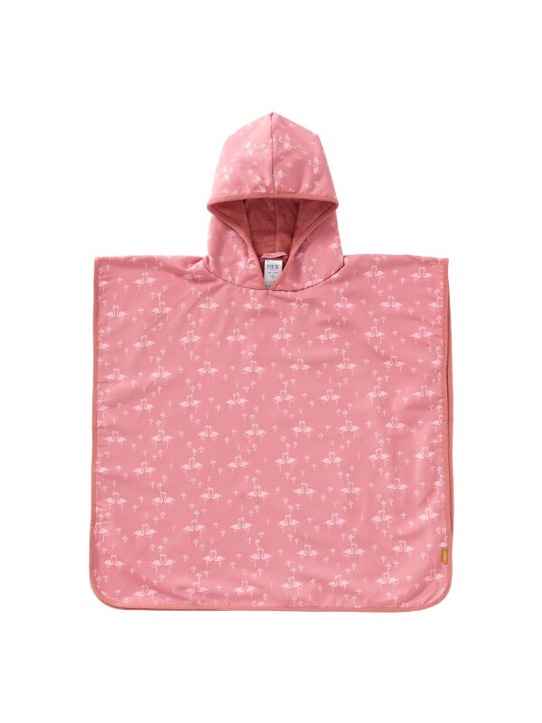 Fresk Poncho plaja cu protectie solara model Flamingo