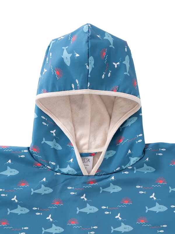Fresk Poncho plaja cu protectie solara model Rechin