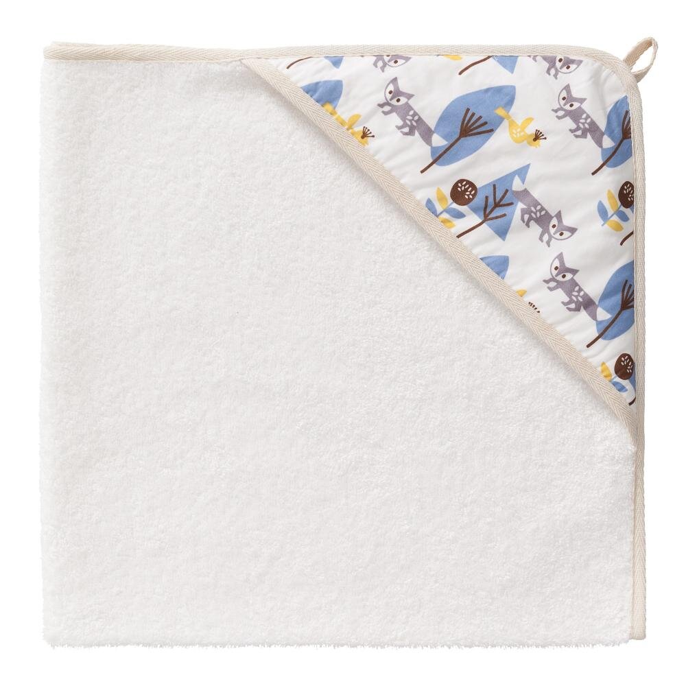 Fresk Prosop cu gluga 100 bumbac organic Fox blue 75x75 cm