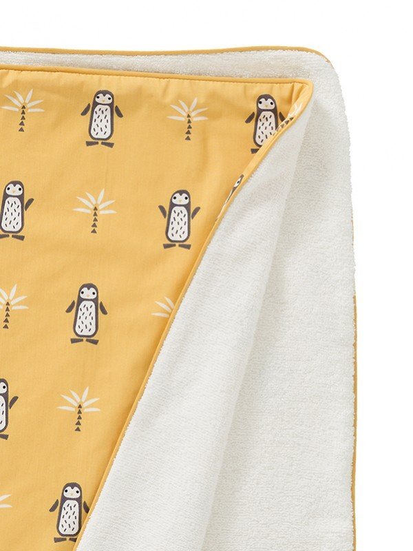 Fresk Prosop cu gluga 100 bumbac organic Pinguin 100x75 cm