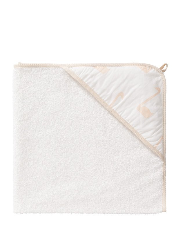Fresk Prosop cu gluga 100 bumbac organic Swan peach 75x75 cm