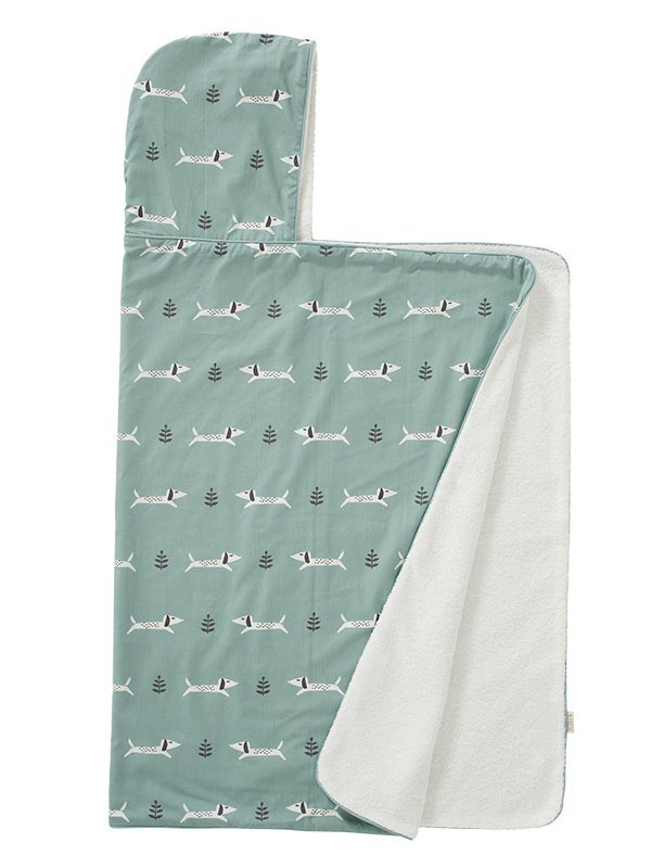 Fresk Prosop cu gluga din bumbac organic Dachsy 100x75 cm