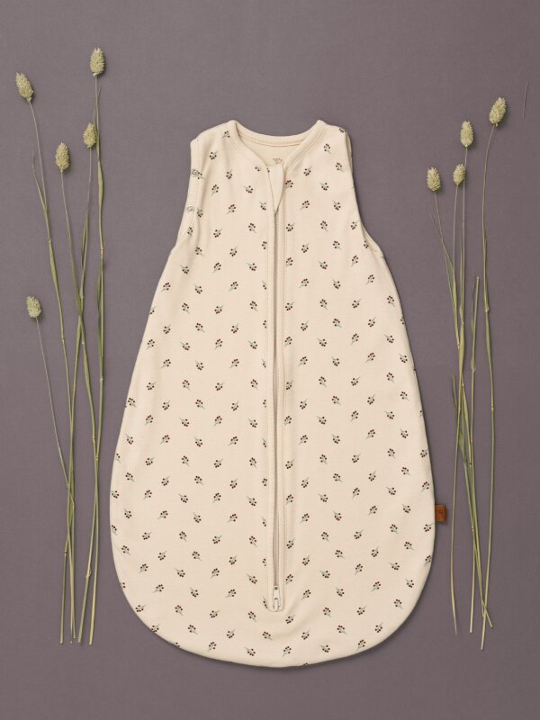 Fresk Sac de dormit din bumbac organic 0-3 luni model Berries