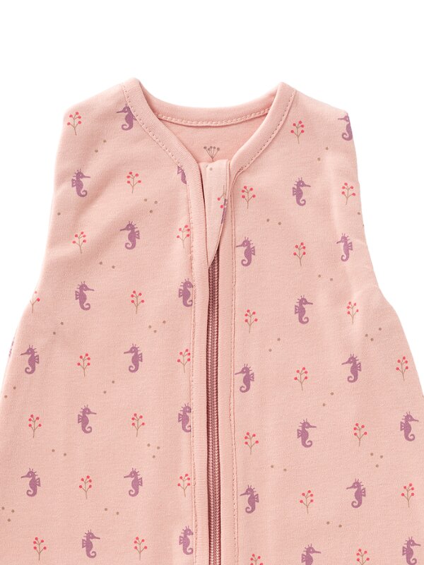 Fresk Sac de dormit din bumbac organic 0-3 luni model Seahorse
