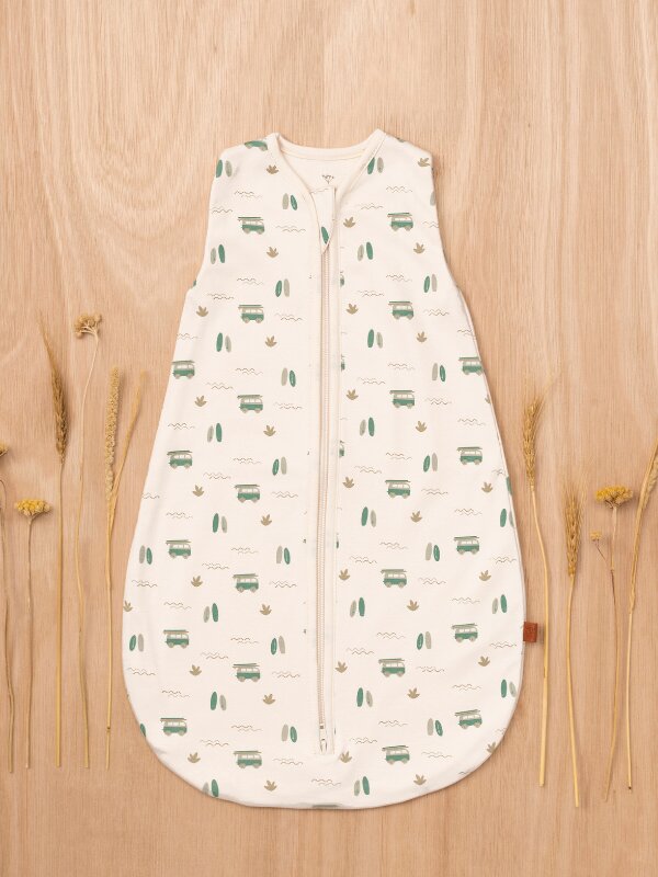 Fresk Sac de dormit din bumbac organic 0-3 luni model Surfboy