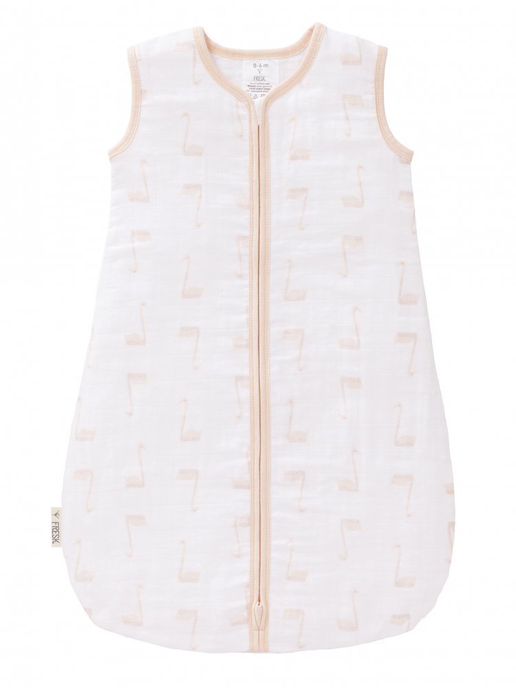 Fresk Sac de dormit din muselina 6-12 luni model Swan