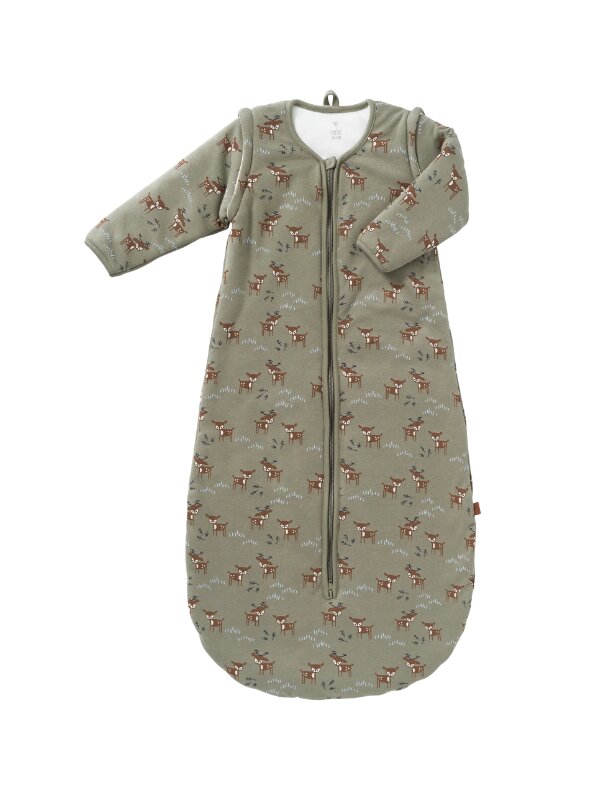 Fresk Sac de dormit gros cu maneci detasabile 2.8 tog 90 cm model Deer Olive
