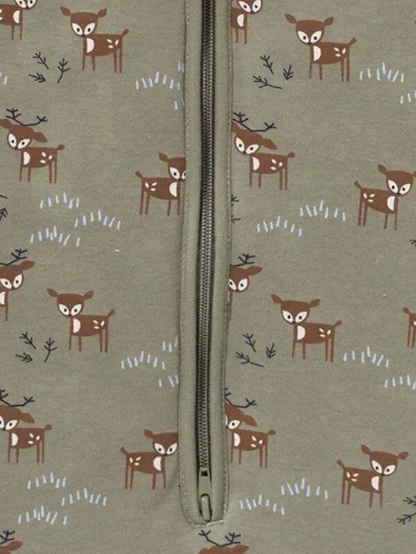 Fresk Sac de dormit gros cu maneci detasabile 2.8 tog 90 cm model Deer Olive