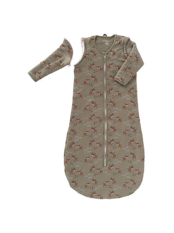 Fresk Sac de dormit gros cu maneci detasabile 2.8 tog 90 cm model Deer Olive