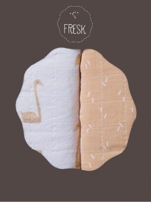 Fresk Set 2 museline 70x60 cm model Swan
