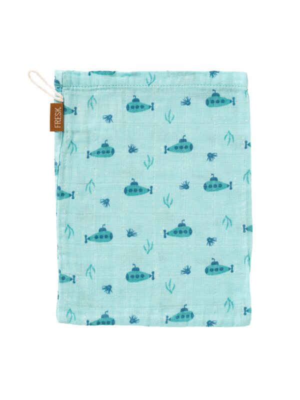 Fresk Set 3 manusi de muselina pentru baie model Submarine