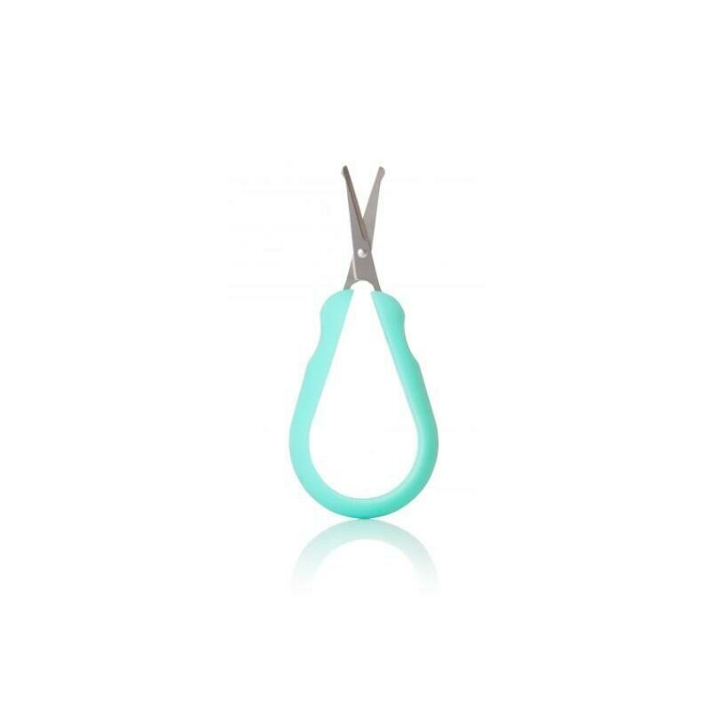 FridaBaby Foarfecuta pentru unghii Easy Grip ergonomica cu varf rotunjit maner antialunecare husa de protectie 0 luni+ otel inoxidabil Fara BPA VerdeTurquoise