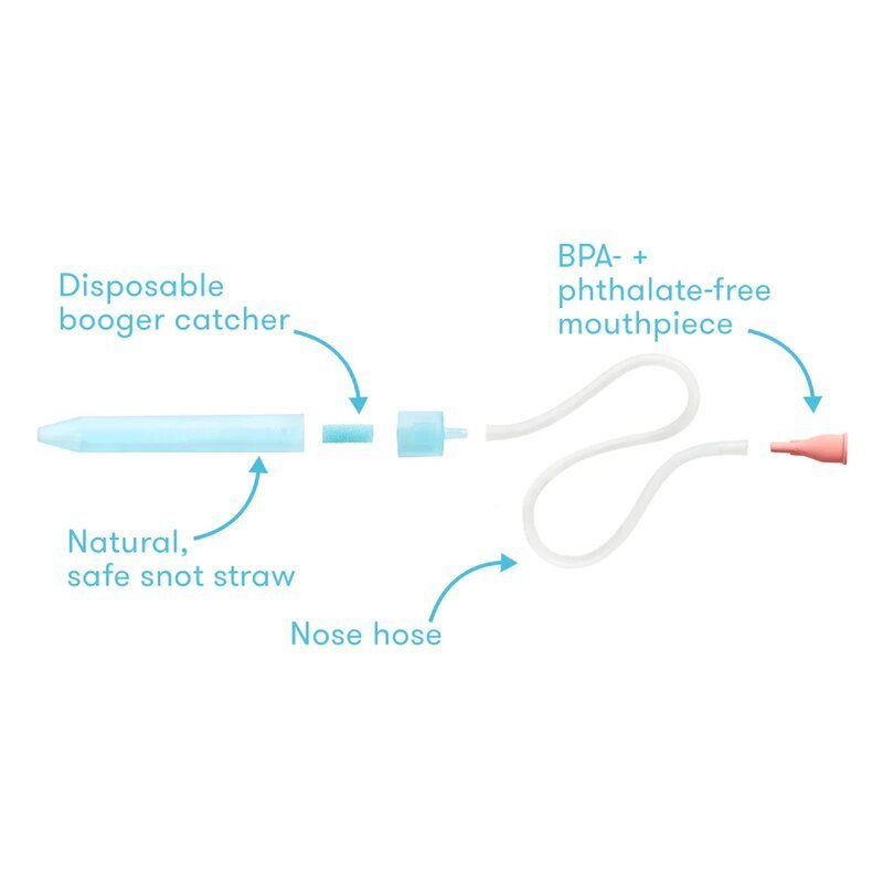 FridaBaby Kit aspirator nazal 3 in 1 cu spray cu apa de mare si 10 filtre igienice transparent